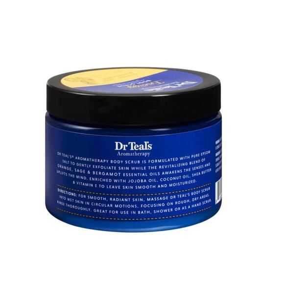 Dr Teal's Aromatherapy Energy Body Scrub with Orange, Sage & Bergamot, 16 fl oz - Picture 5 of 9